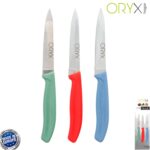 Cuchillo Nuuk Mondador Hoja Acero Inoxidable 9 cm. Colores Surtidos (Blister 3 Piezas)