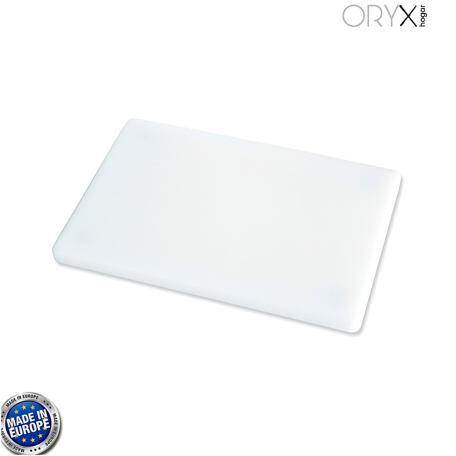 Tabla Cortar Polietileno 30x20x1,5 cm. Color Blanco