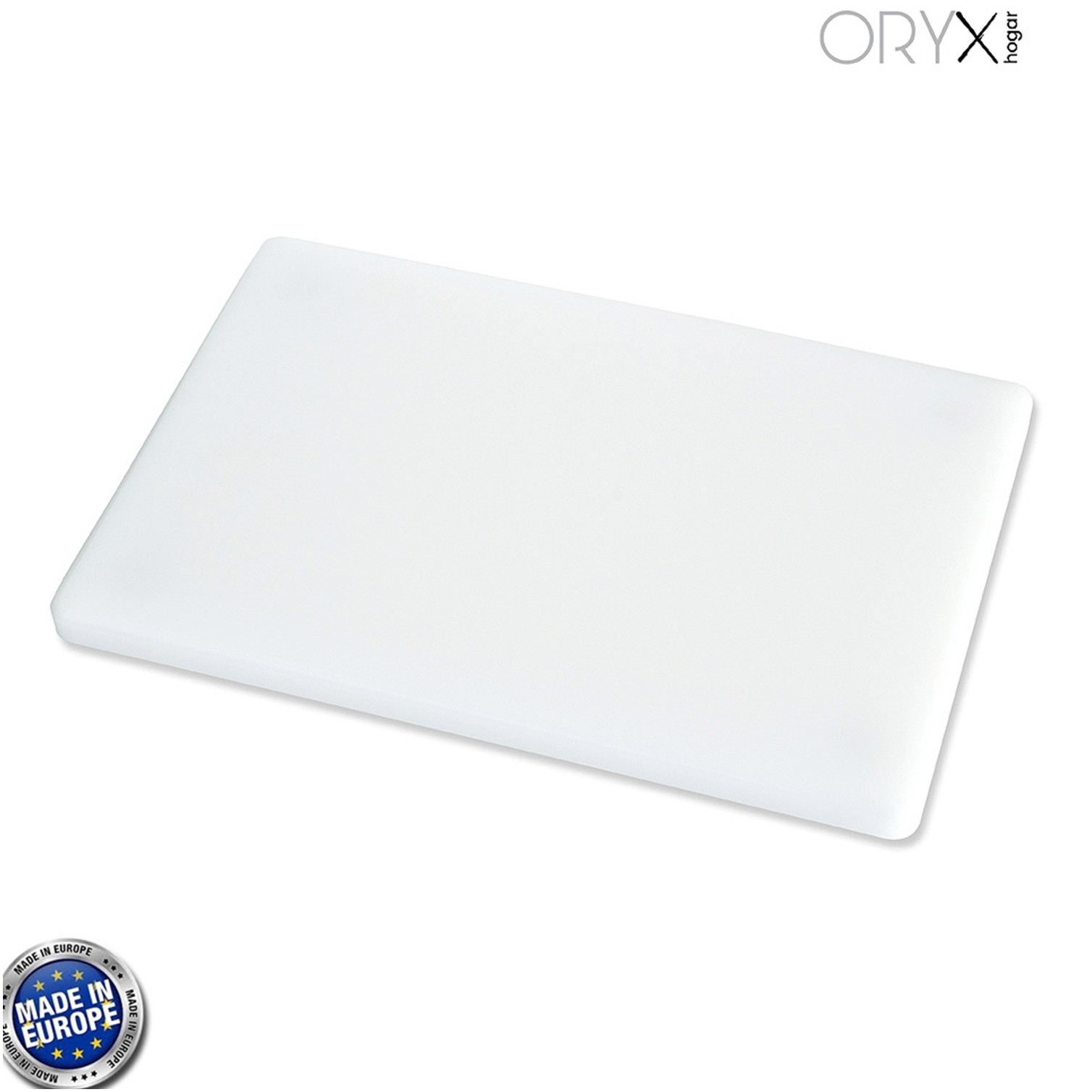 Tabla Cortar Polietileno 35x25x1,5 cm. Color Blanco