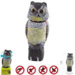 Buho Ahuyentador de Pajaros / Aves Con Cabeza Giratoria 40 cm.