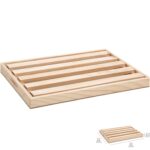 Tabla Corta Pan Madera Con Recoge Migas Oryx 32 x 22 cm.