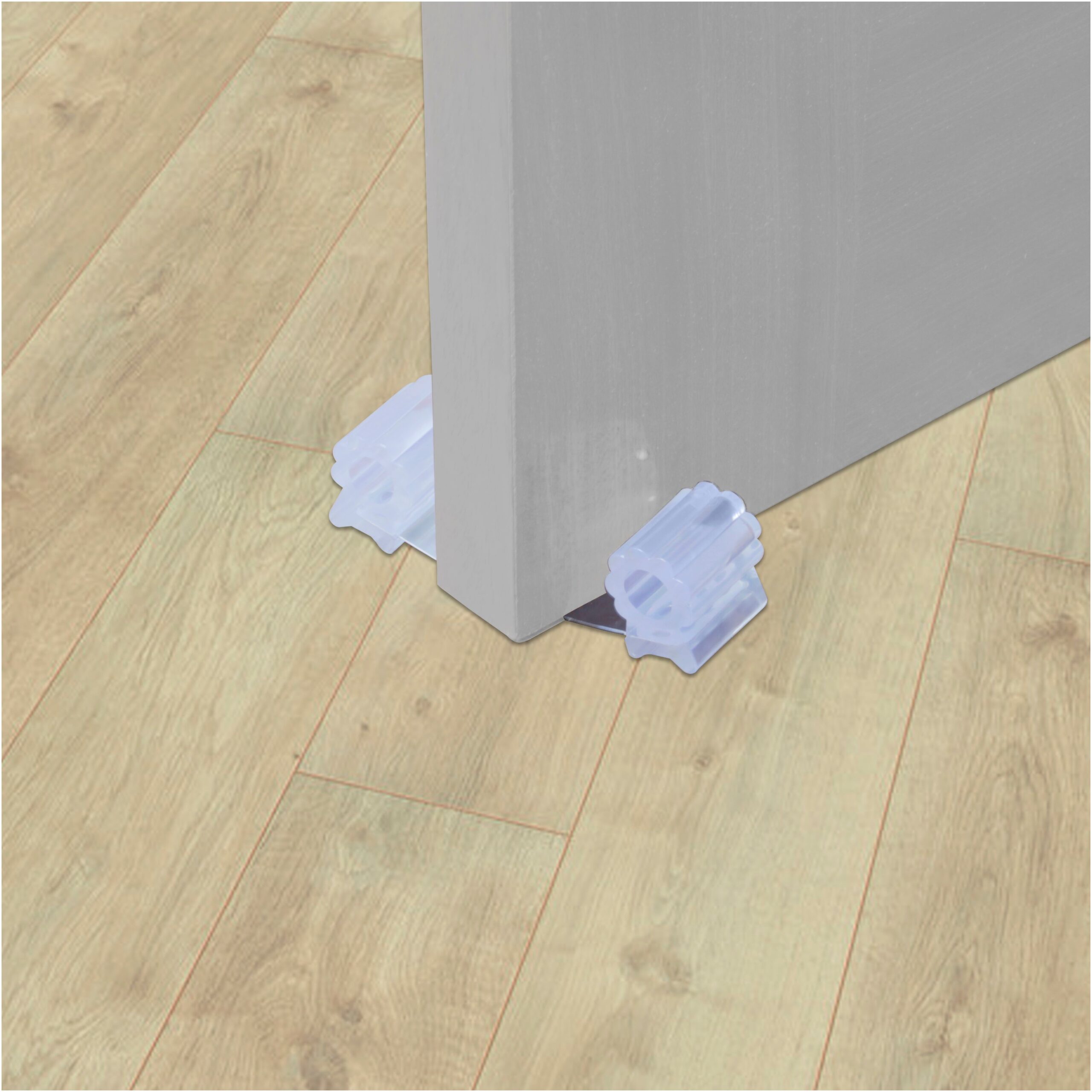 Tope Sujeta Puerta Goma Transparente 13 cm.