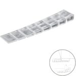 Cuñas Calza Muebles Ajustable / Recortable Transparente (Blister 9 Piezas)