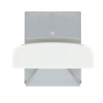 Colgador Percha Adhesivo Acero Inoxidable Color Metalizado / Blanco