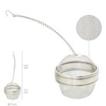 Bola Malla Para Especias / Te / Legumbres Acero Inoxidable Ø 9 cm. Con Cadena