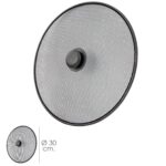 Tapa Anti Salpicaduras Sarten Acero Ø 30 cm. Negro.