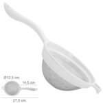 Colador Acero Inoxidable Ø 12,5 cm. Con Mango Plastico