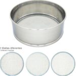 Harinero Tamizador Acero Inoxidable Ø 20 cm. Con 3 Mallas Intercambiables