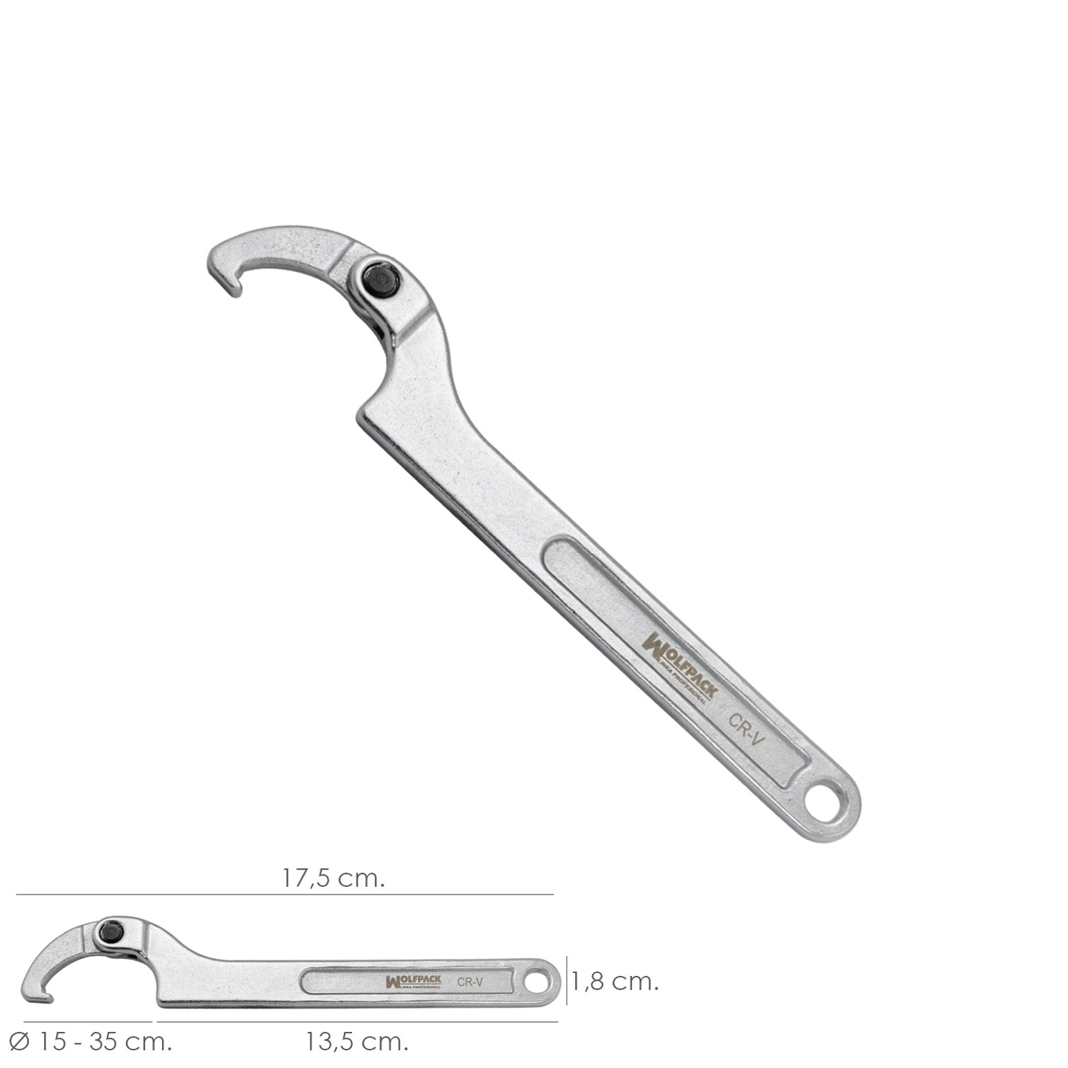 Llave De Gancho Articulada Para Tuberias Ø 15 A 35 mm.