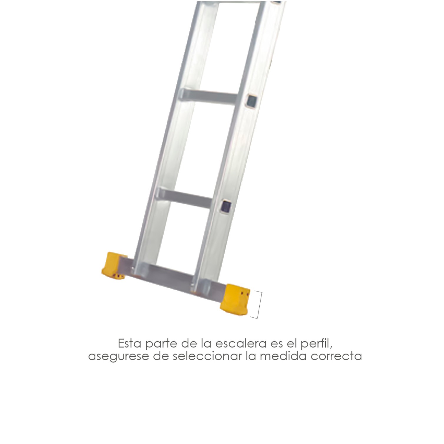 Contera Larguero Escalera 2 y 3 tramos / Escalera Multiposicional con Perfil 58 mm. Versión 2019