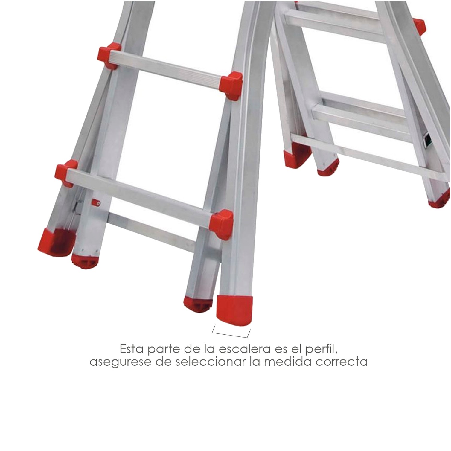 Contera Escaleras Telescopicas Perfil de 67 mm. Tramos Interior. Version 2019