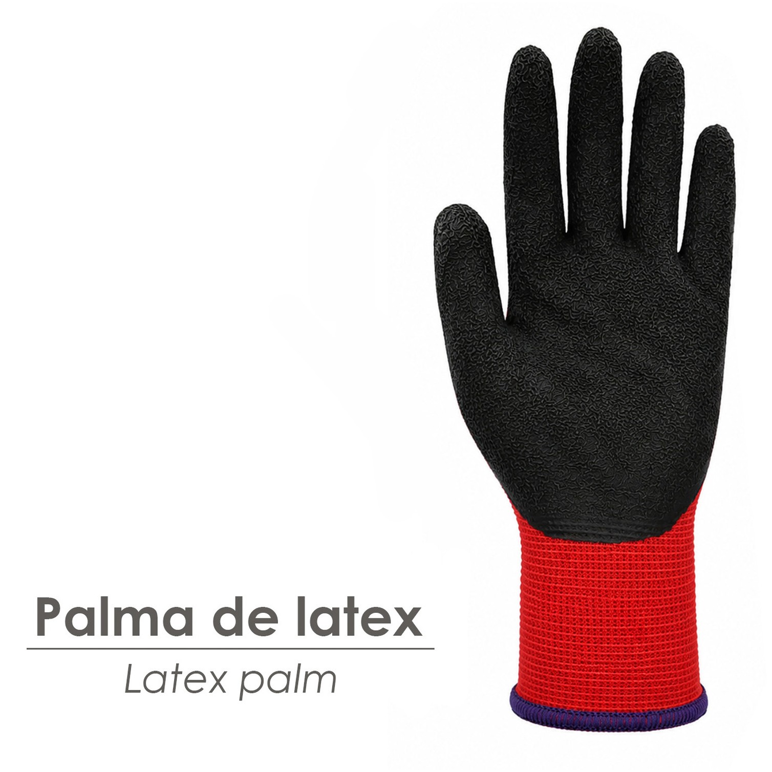 Guantes Latex / Nylon Gripflex Talla 11" (Par)