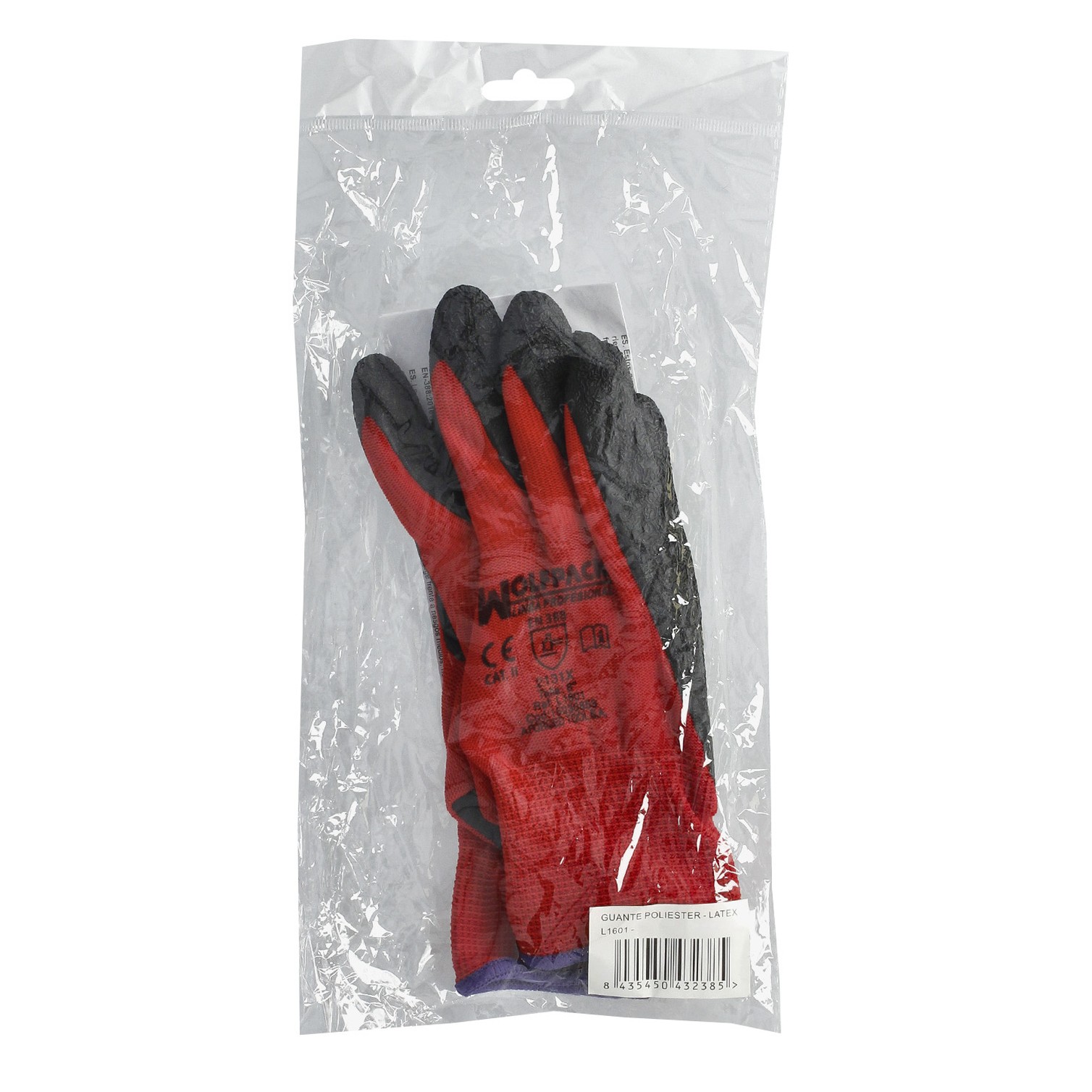 Guantes Latex / Nylon Gripflex Talla 6" (Par)