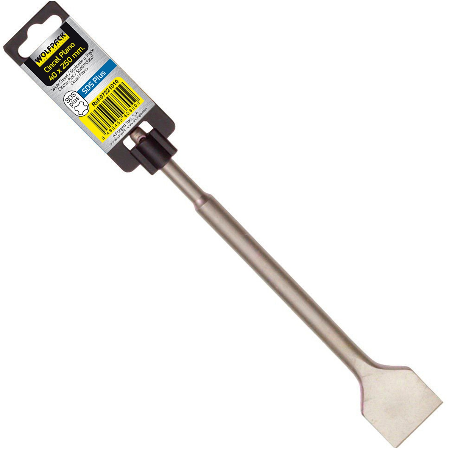 Cincel Martillo SDS PLUS Plano 40x250 mm.