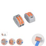 Regleta Conexion Rapida, Conexion Electrica 2 Polos, Ø 4 mm. 32 A, Paquete 24 Unidades
