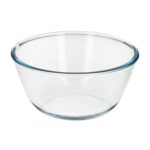 Bol De Cristal, Ideal Para Mezclas. 1.5 Litros. Libre BPA, Cristal De Borosilicato.Ensaladas, Postres, Cocina, Resposteria