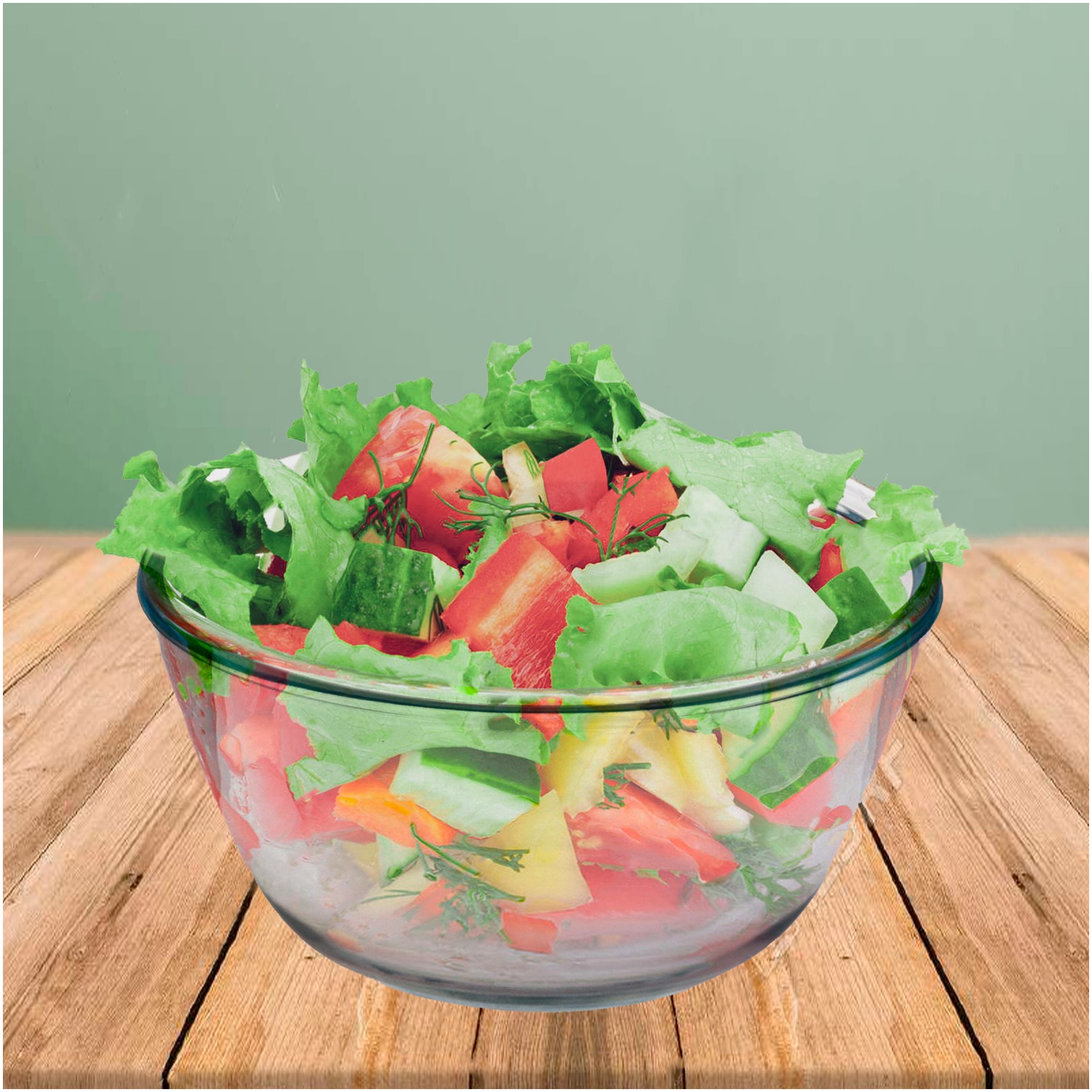 Bol De Cristal, Ideal Para Mezclas. 1.5 Litros. Libre BPA, Cristal De Borosilicato.Ensaladas, Postres, Cocina, Resposteria