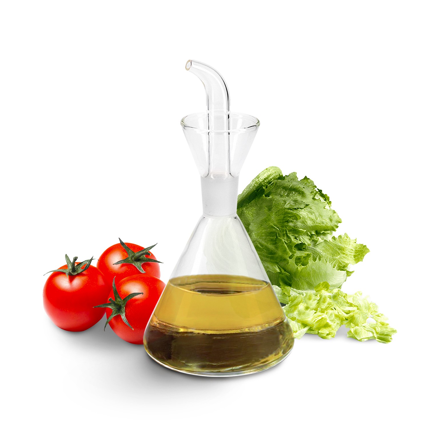 Aceitera De Cristal Con Sistema Antigoteo, Capacidad 250 ml.