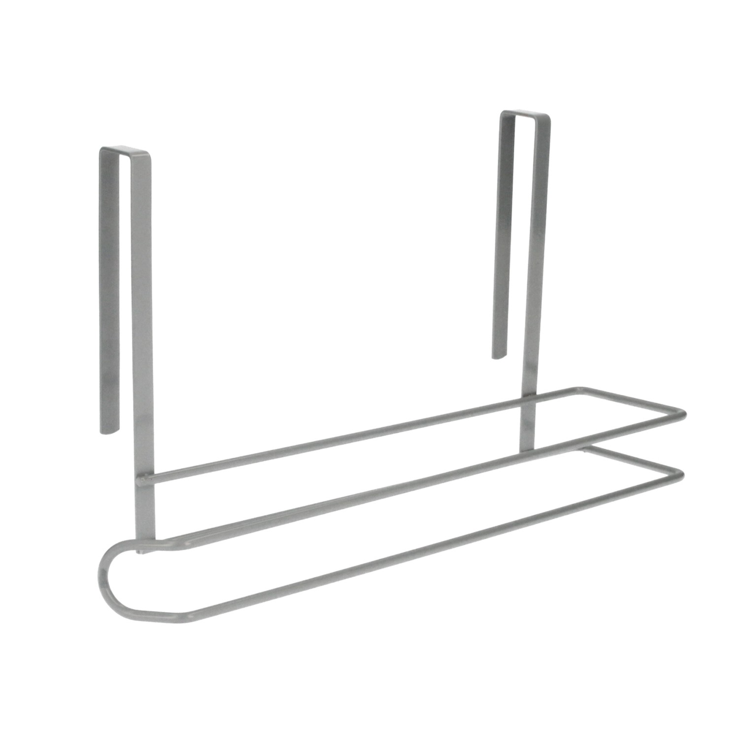 Colgador Portarrollos Papel Cocina, Acero Para Puertas, Encimeras, Muebles. 32,5x18x10 cm.