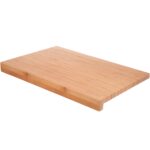 Tabla Cortar Cocina Fabricada En Madera De Bambu 100% Con Borde 46x30,5 cm.Tabla Cortar,Carne Pescado,Verduras,Frutas,Alimentos