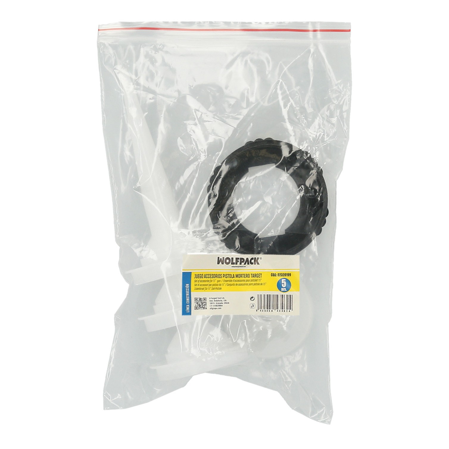 Set Accesorios para Pistola Aluminio / Acero Aplicar Mortero 660 CC. 02210502