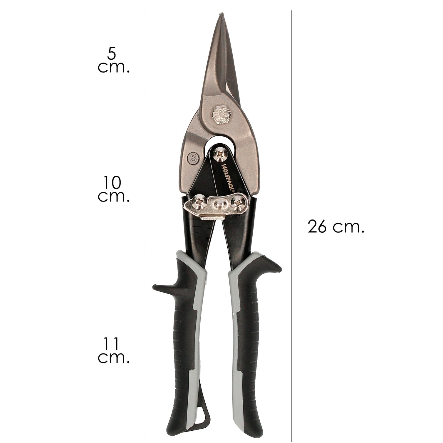 Tijeras Para Corte De Chapa Cromo Vanadio (Espesor 1,2 mm.) Corte Central / Recto