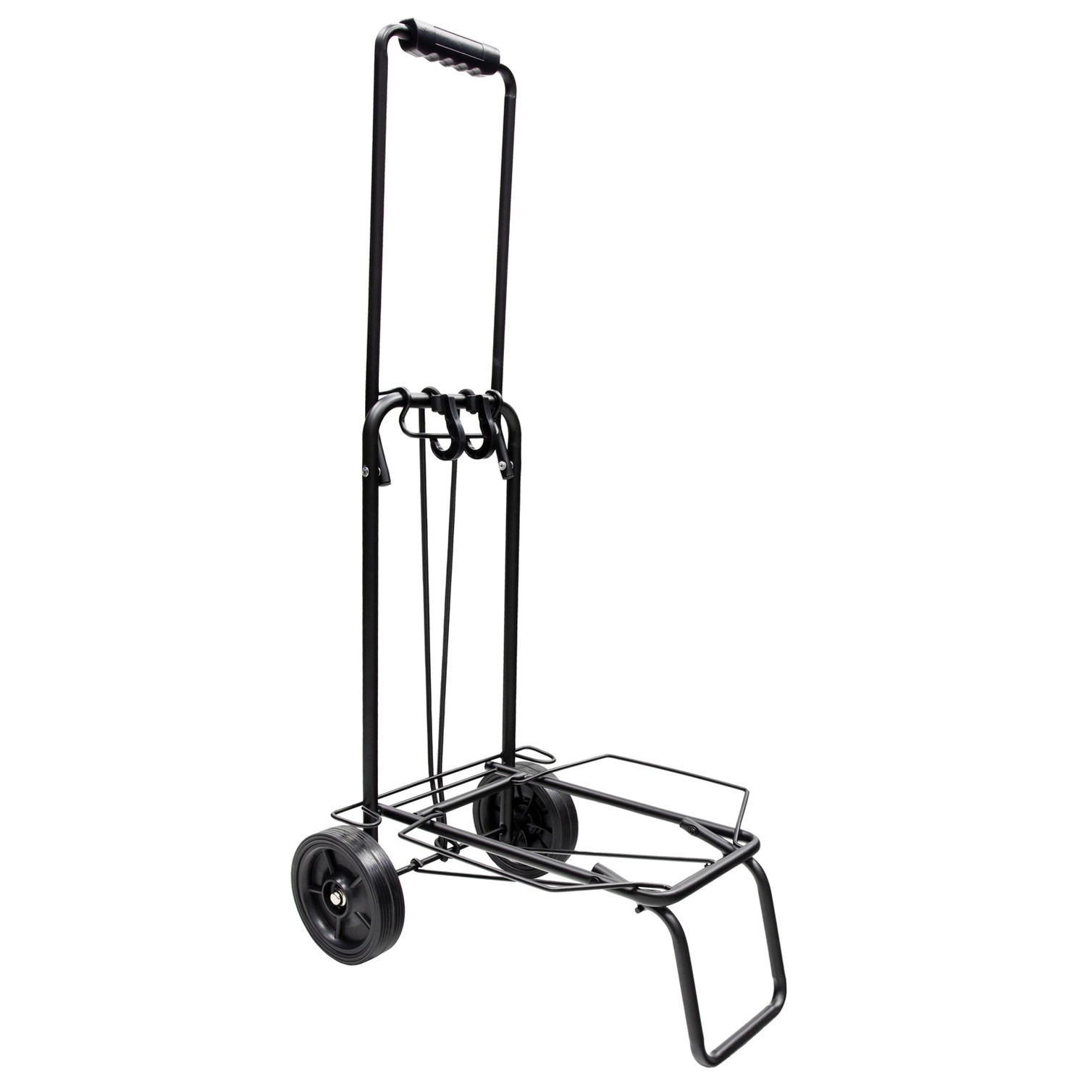 Carretilla Plegable Metalica De Carga - Porta Maletas Con Cuerda Elastica 93,5x33x44 cm. Carro De Transporte 50 Kg.