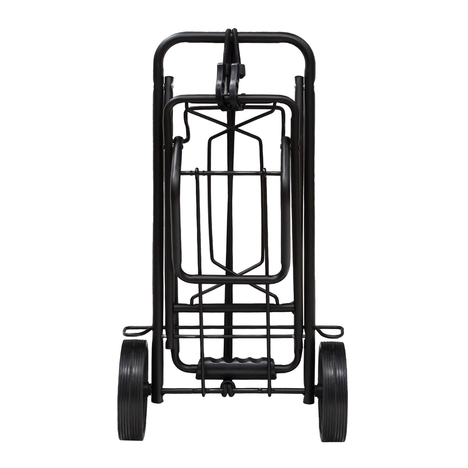 Carretilla Plegable Metalica De Carga - Porta Maletas Con Cuerda Elastica 93,5x33x44 cm. Carro De Transporte 50 Kg.