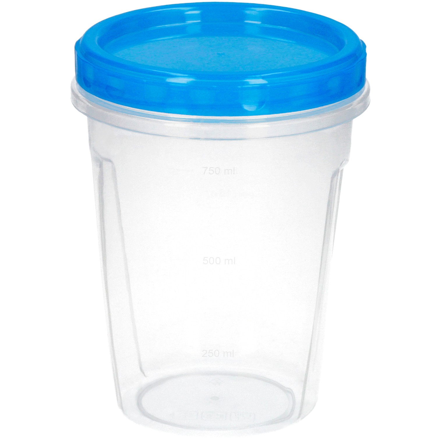 Juego Recipientes Plastico Redondos 1 Litro (Pack 3 piezas)