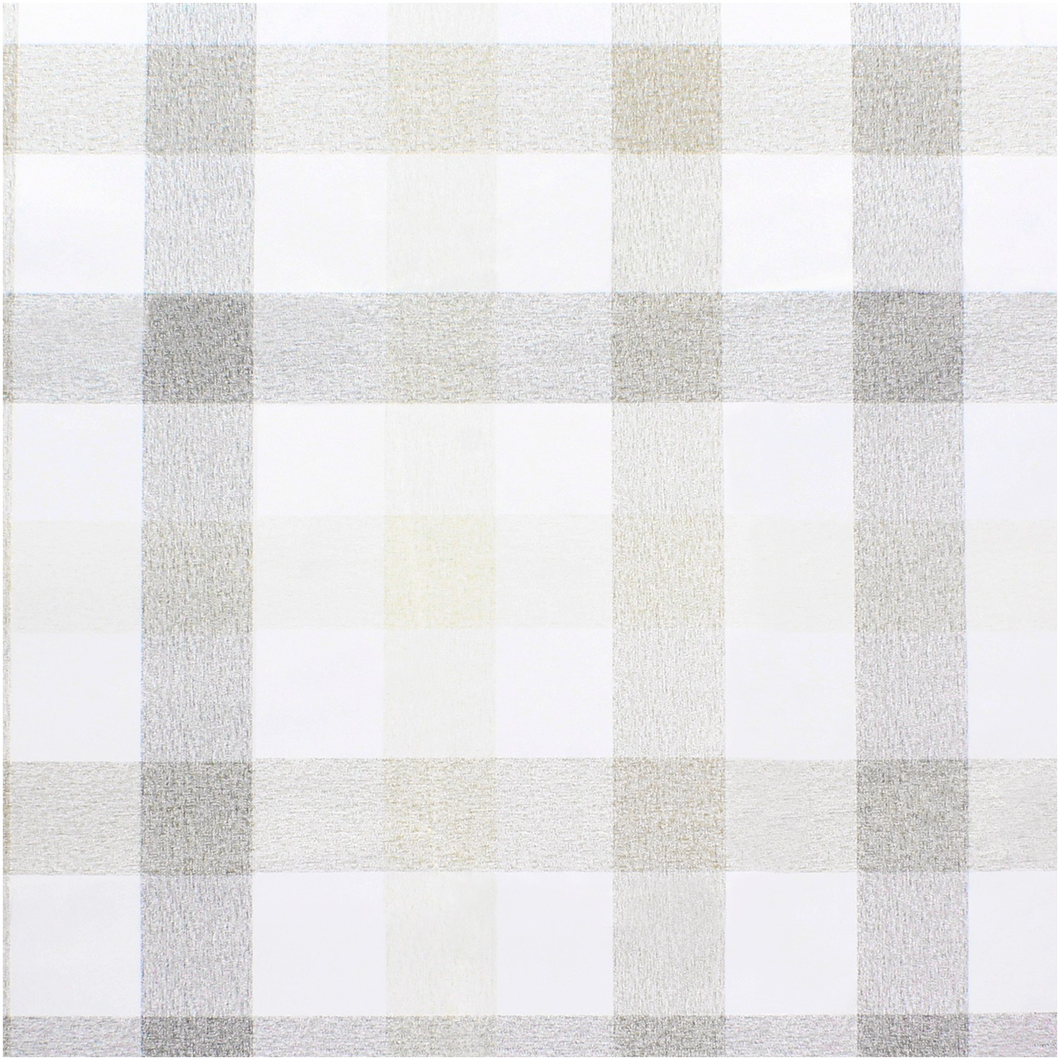 Mantel Hule Redondo Cuadros Beige Impermeable Antimanchas PVC Ø 140 cm. Uso Interior y Exterior