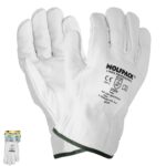 Guantes Piel FLOR 9" Con Colgador (Par)