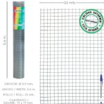 Malla Electrosoldada Ligera Galvanizada 19x19 Alto 60 cm. Rollo 25 Metros Uso Domestico [+2 variaciones de Ancho/Luces Disponibles]