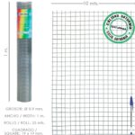Malla Electrosoldada Ligera Galvanizada 19x19 Alto 100 cm. Rollo 10 Metros Uso Domestico