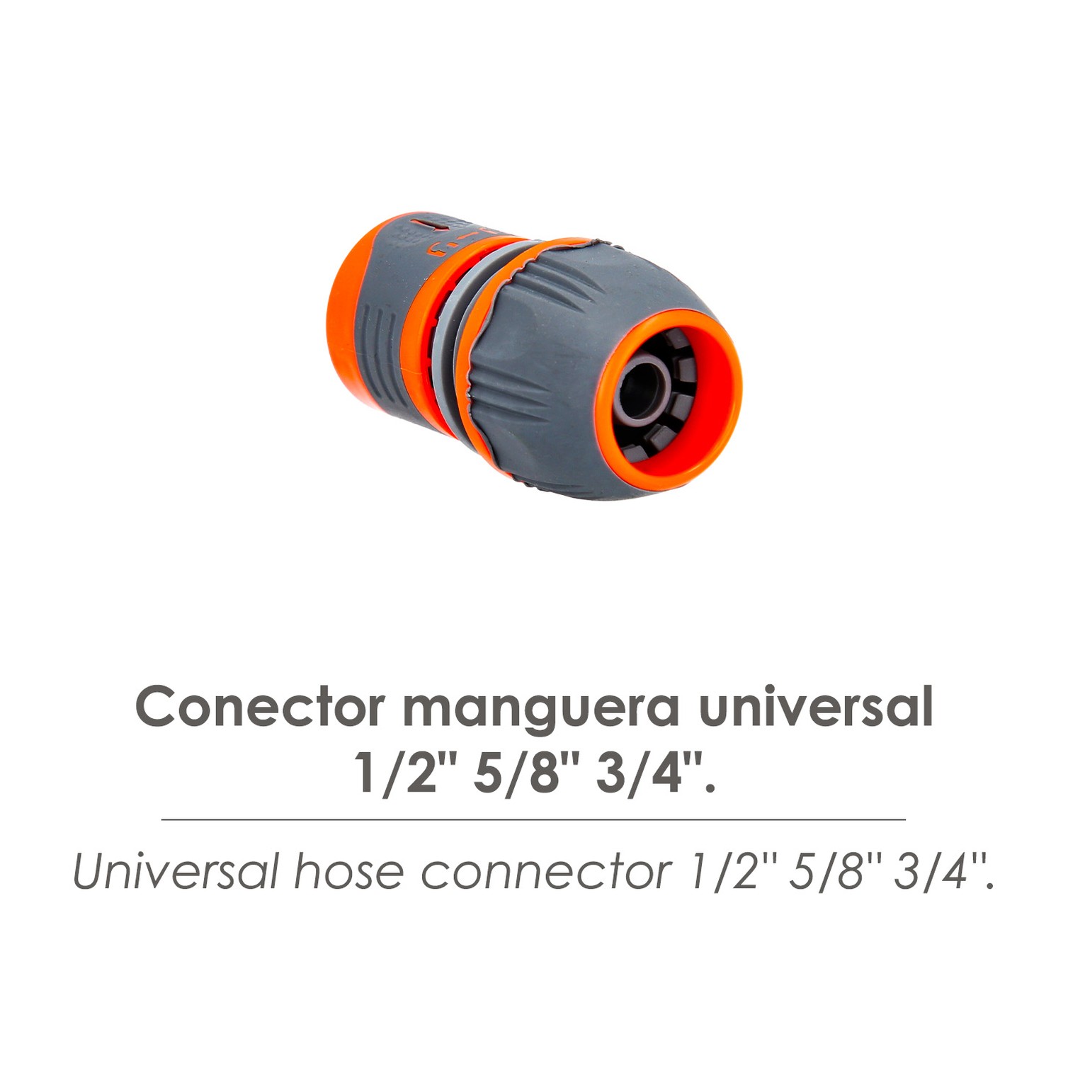 Conector Manguera Plastico Universal 1/2" 5/8" 3/4"