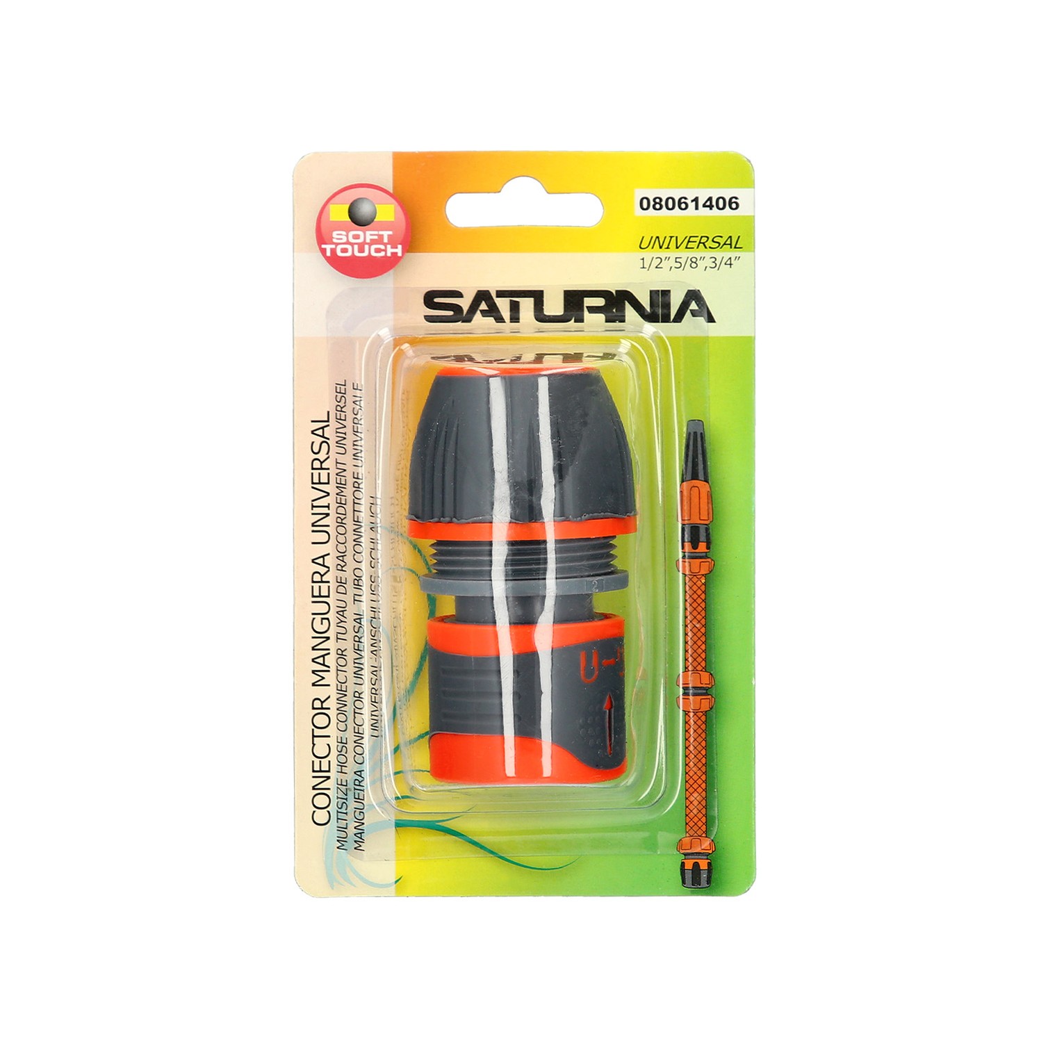 Conector Manguera Plastico Universal 1/2" 5/8" 3/4"