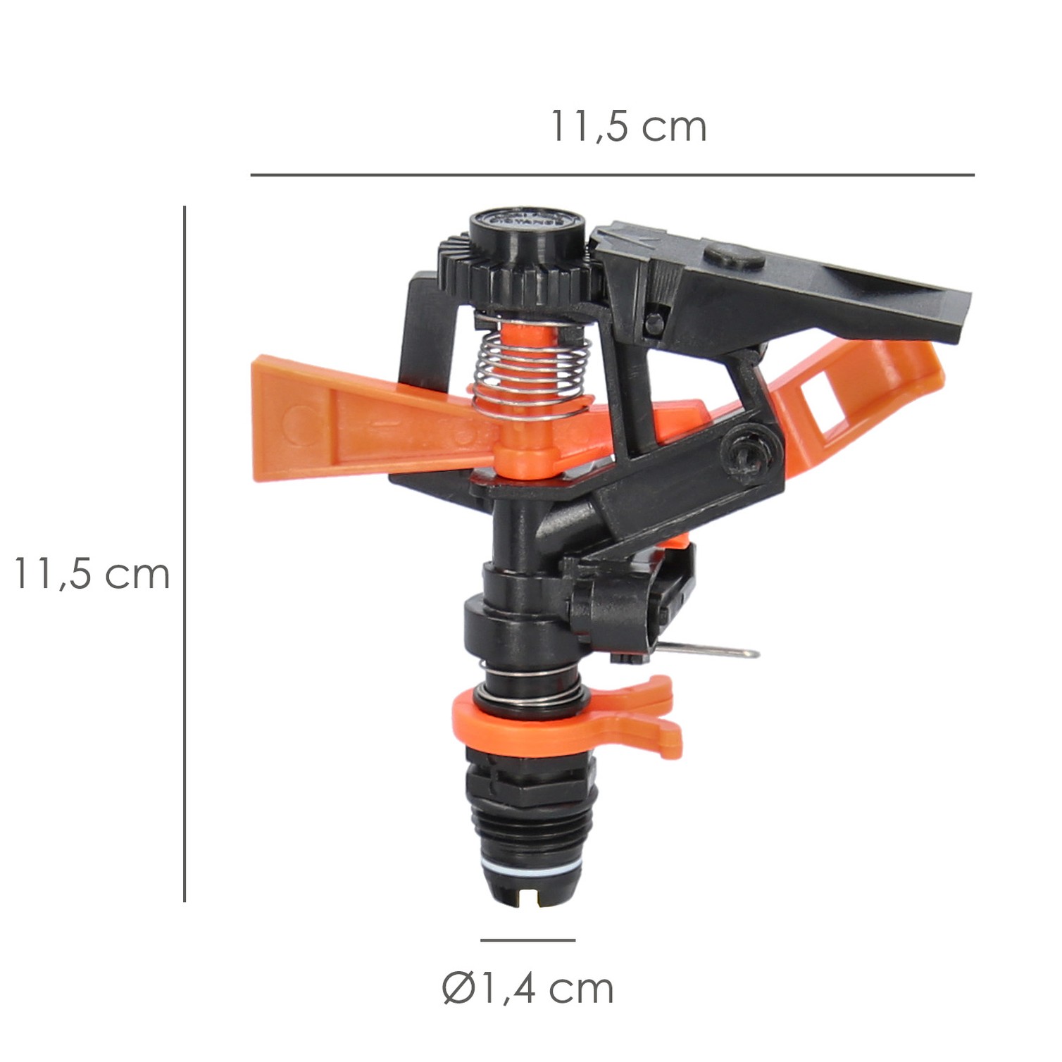 Aspersor Riego Regulable Sectorial Plastico Toma 1/2" Fabricado En plastico, Riego De Jardines / Cesped