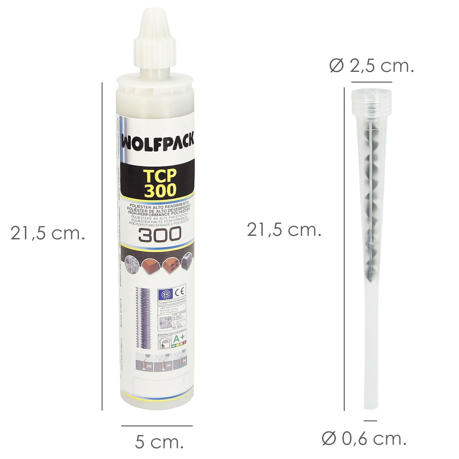 Anclaje Quimico Poliester 300 ml.