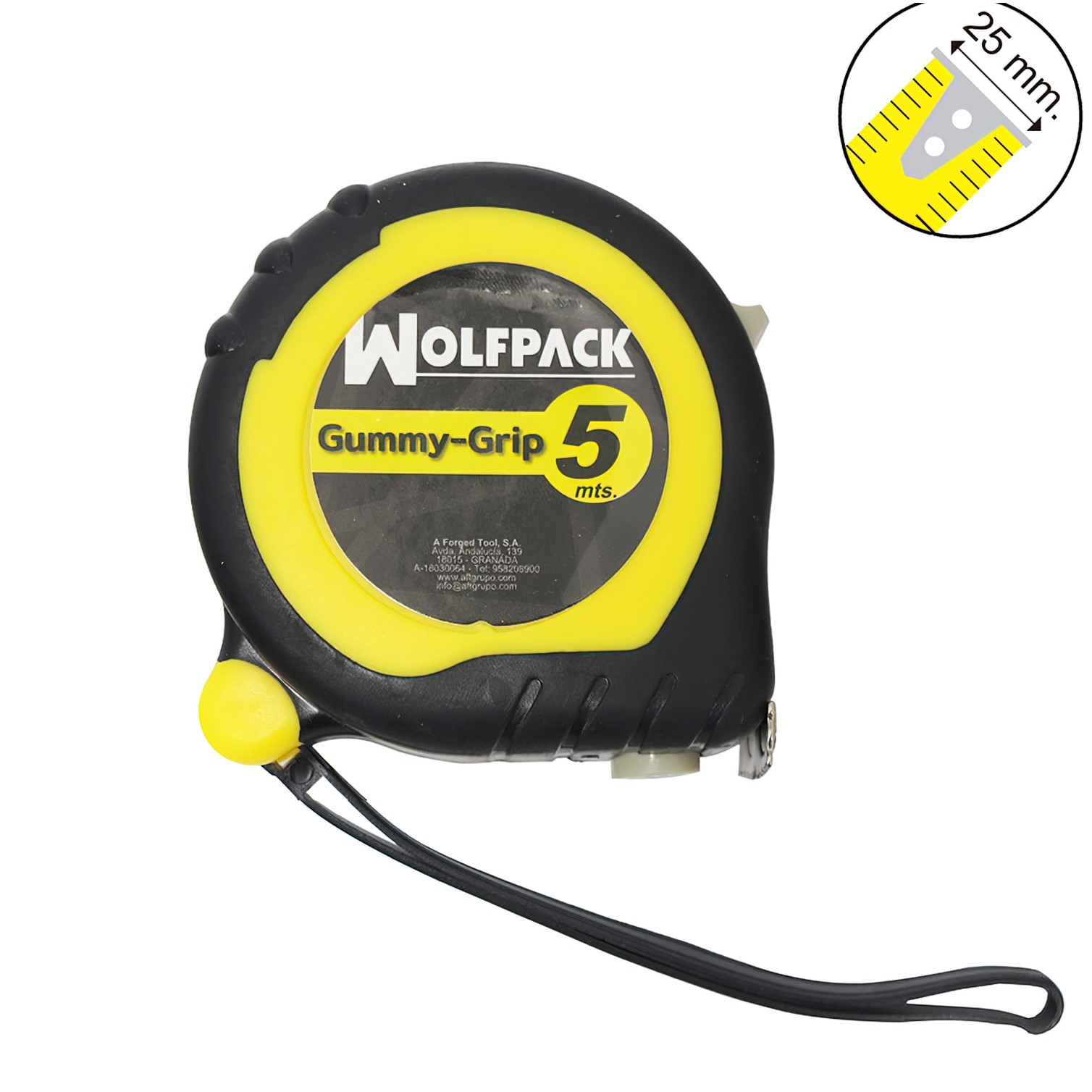 Flexometro Magnetico Grip Topline 5 Metros / 25 mm. Con Freno Metro Magnetico, Medición, Metro Magnetico, Hogar, Bricolaje
