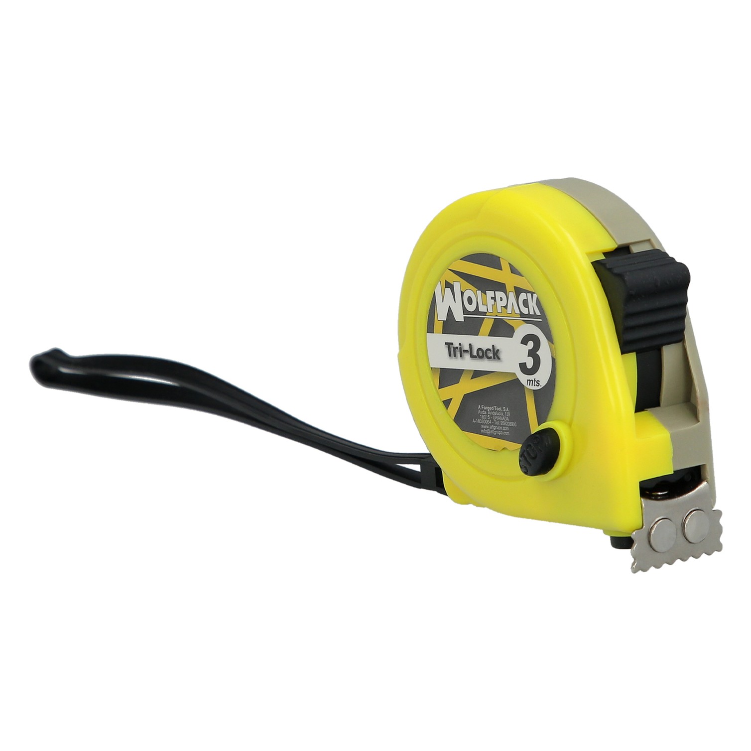 Flexometro Magnético Amarillo Con Freno 3 Metros / 16 mm.
