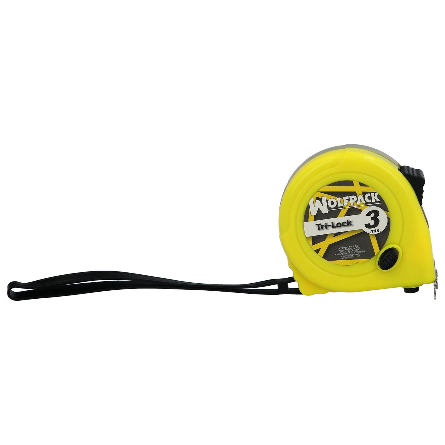 Flexometro Magnético Amarillo Con Freno 3 Metros / 16 mm.