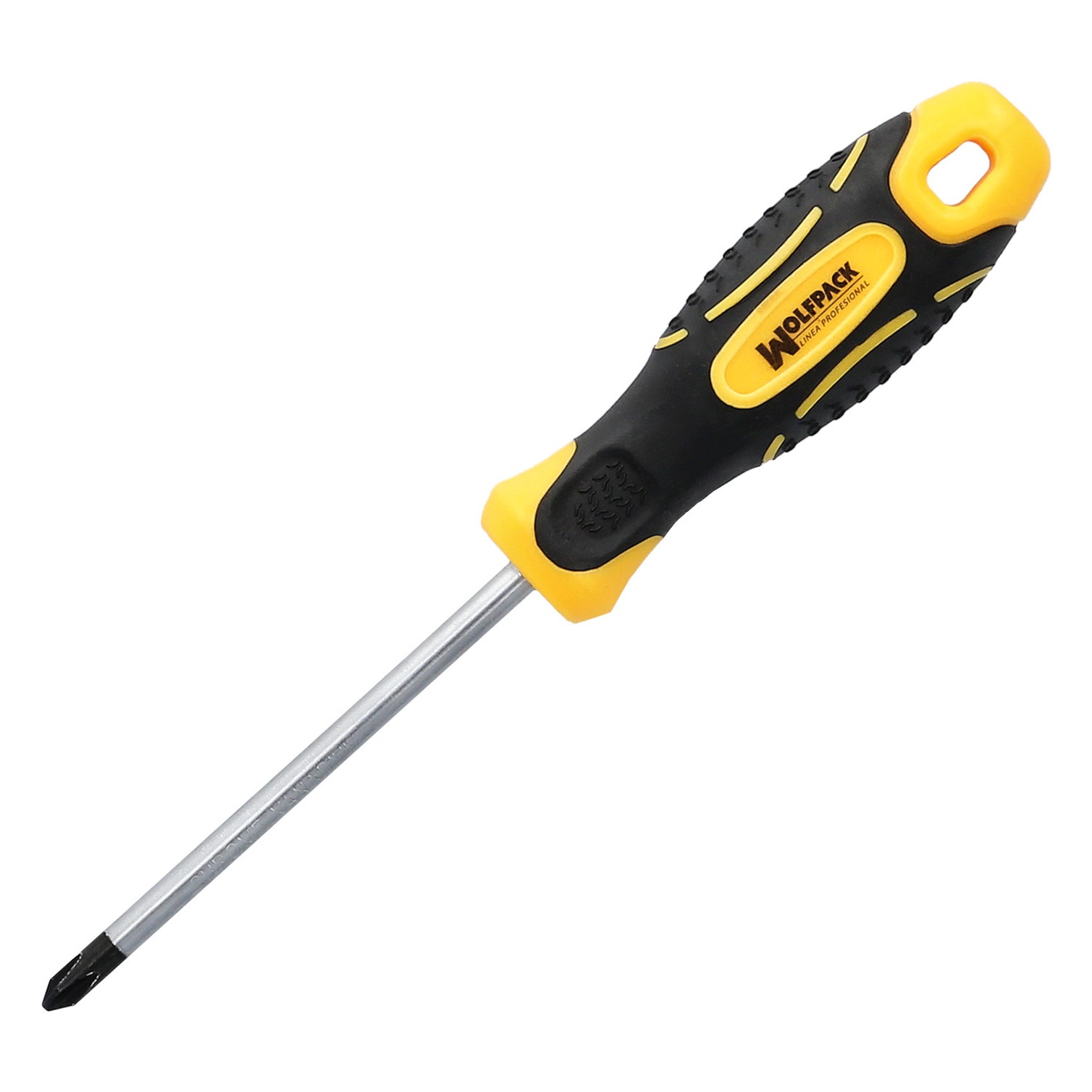 Destornillador Mango Bimaterial Phillips Nº 2 / 100 mm. Destornillador Plano, Cromo Vanadio,