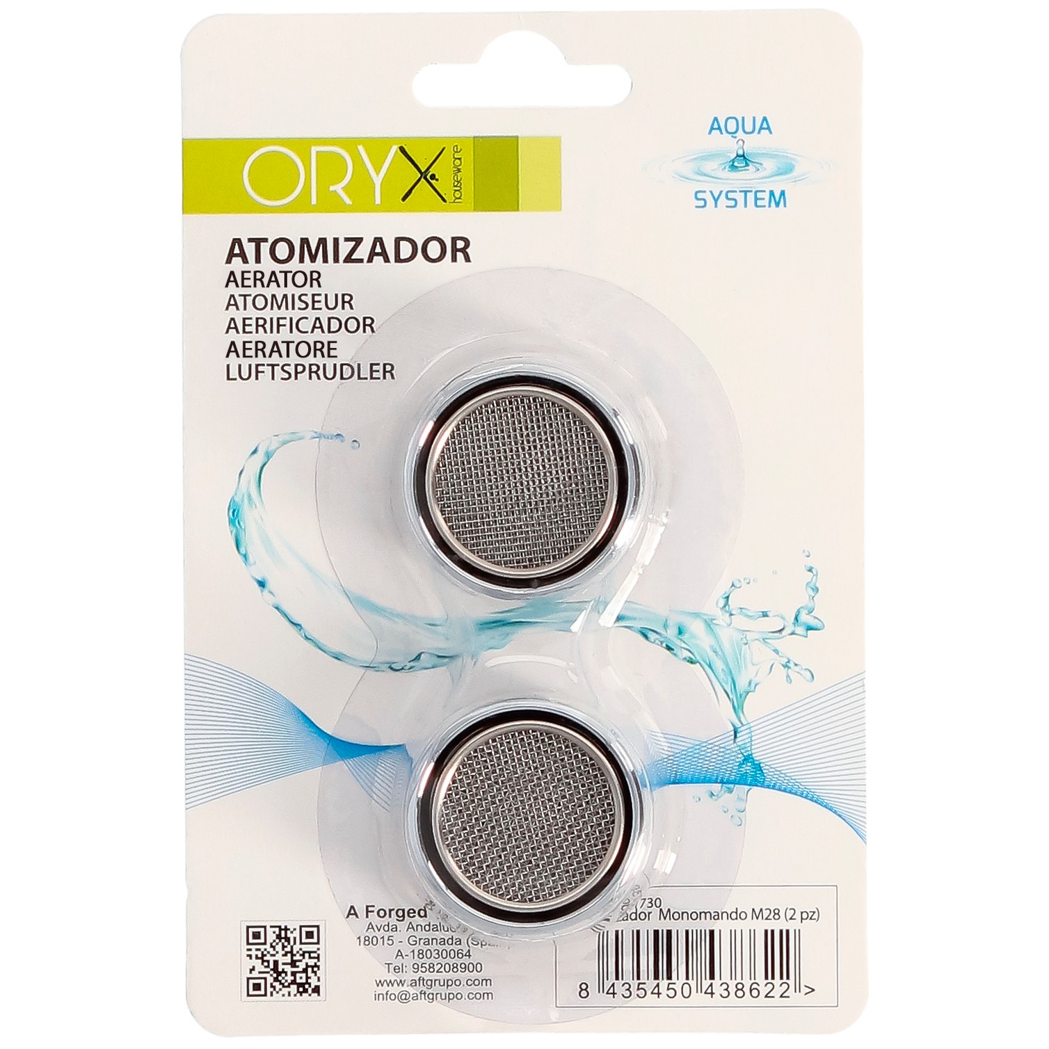 Atomizador Grifos / Monomando M28 (2 piezas) Filtro Aireador Grifo, Economizador de Agua, Difusor Grifo, Aireador Economizador