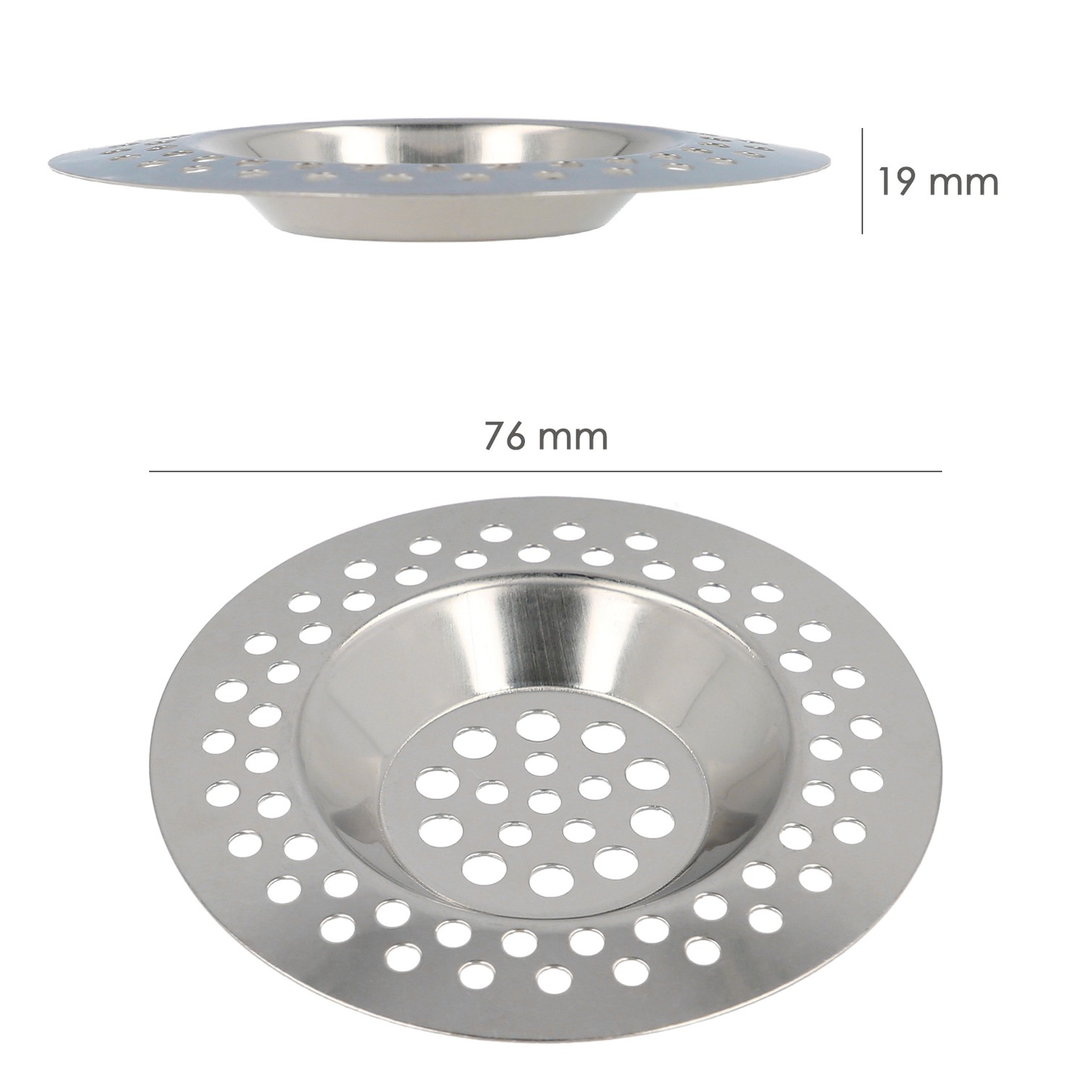 Filtro Cestillo Para Lavabo / Fregadero Inoxidable 8 cm.