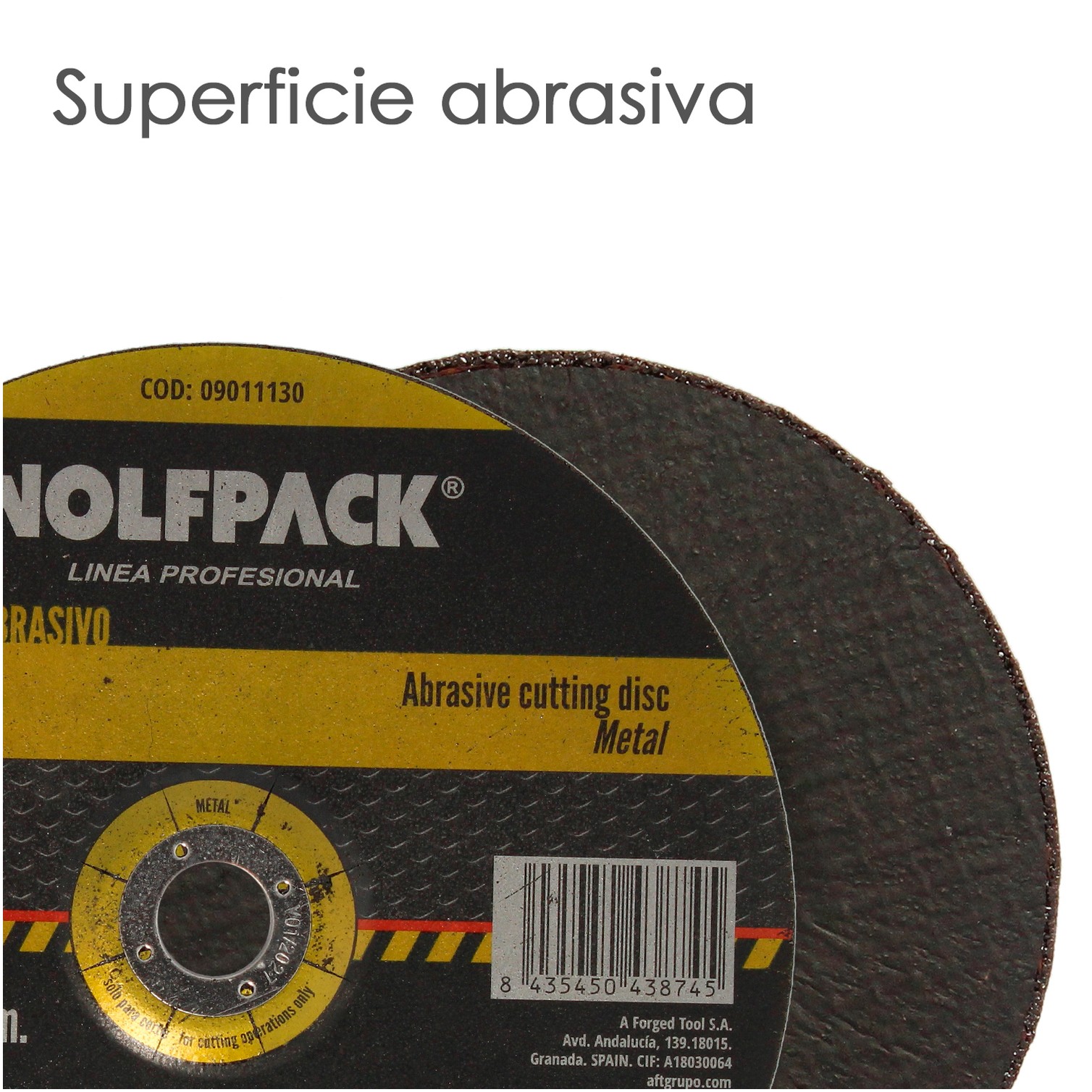 Disco Corte Abrasivo Metal Ø 230 x Ø 22 mm. Espesor 3,2 mm.Disco Radial / Amoladora Universal