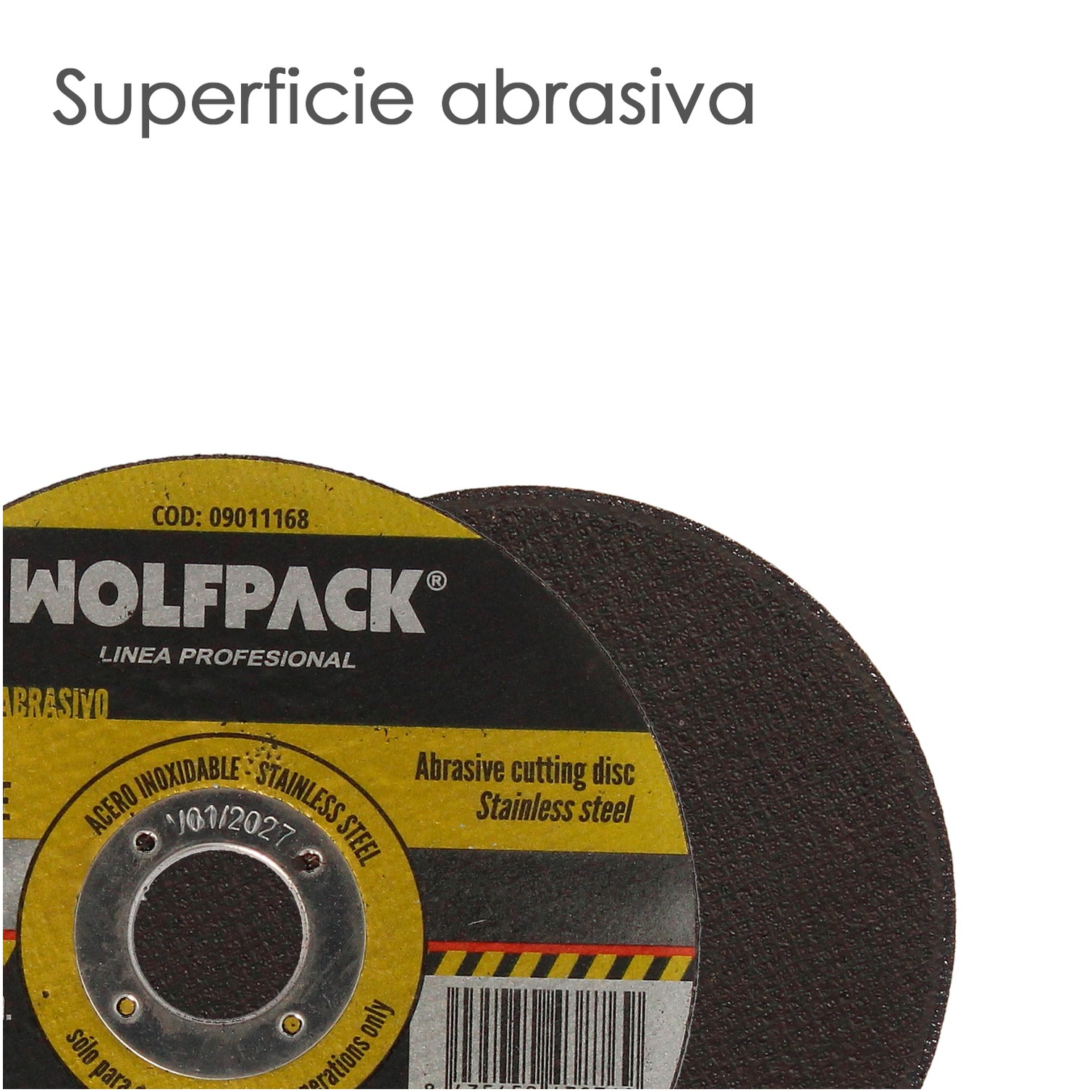 Disco Corte Abrasivo Acero Inoxidable Plus Ø 125x Ø 22,2 mm Espesor 1,0 mm. Disco Radial / Amoladora Universal