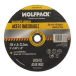 Disco Corte Abrasivo Acero Inoxidable Ø 230x Ø 22,2 mm Espesor 1,9 mm Disco Radial / Amoladora Universal Con Todas Las Amoladora