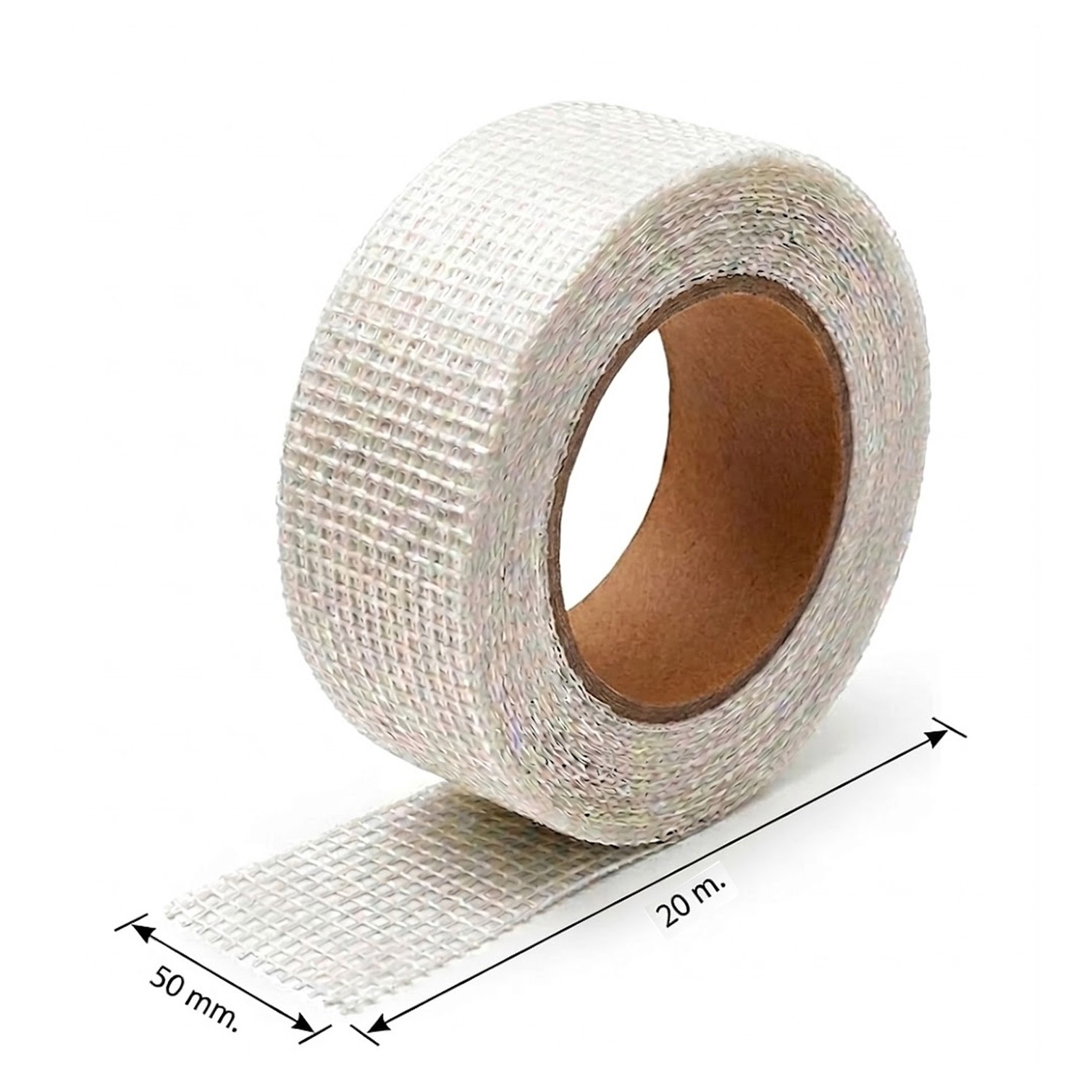 Cinta Fibra Vidrio Adhesiva 50 mm. x 20 m.