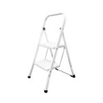 Escalera Domestica Acero 2 Peldaños, Escalerilla Blanca [+2 variaciones de Peldaños Disponibles]
