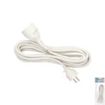 Prolongador Cable Electrico 5 metros. Alargadera 16 A. 3500 W. Conexión Sucko 3 Polos + Tierra. Color Blanco