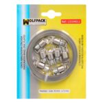 Cinta Abrazadera cortar Zincada 8 mm. x 3 m. con 8 tornillos Abrazadera Metalica de Tornillo, Abrazadera Sin Fin